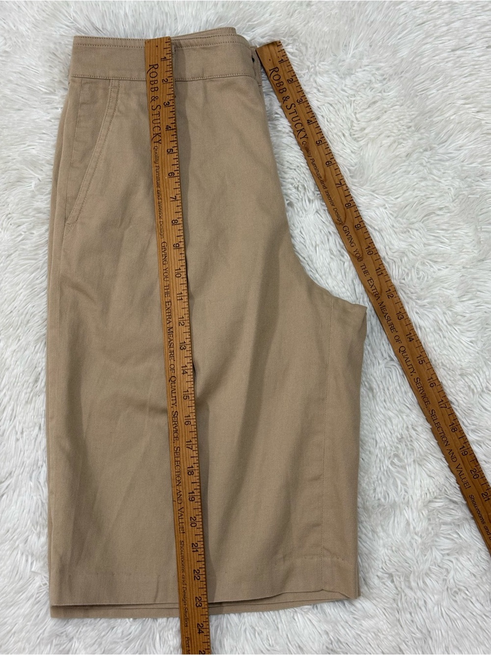 Vince Beige/Tan Waistband Detail Pants - Picture 5 of 9